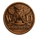 Handcrafted oak wood carving